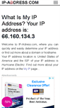 Mobile Screenshot of ip-adress.com