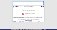 Desktop Screenshot of ip-adress.eu
